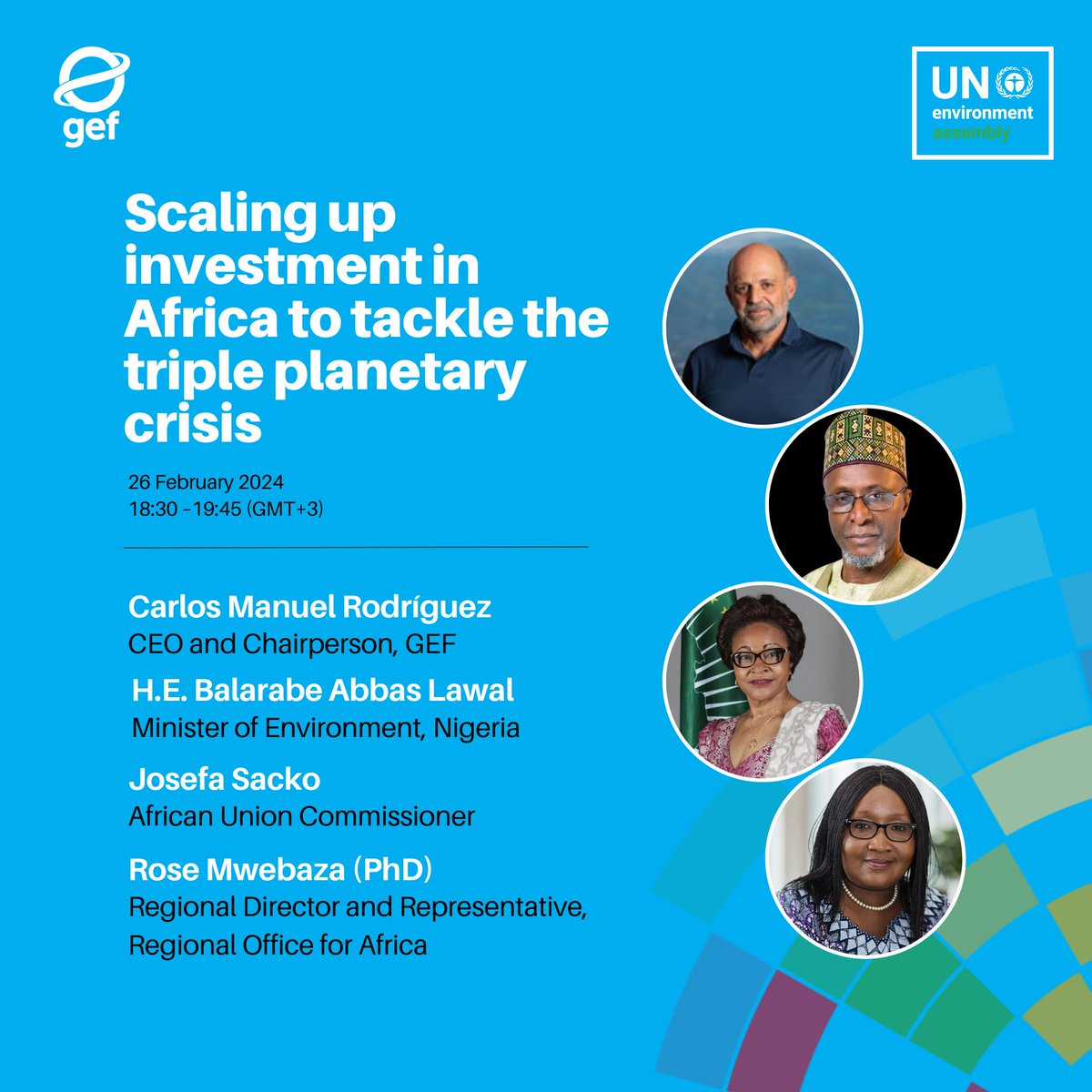 Attending #UNEA6 in #Nairobi next week? Don’t miss our side event discussing how multilateral environmental agreements can pave the way for a sustainable future. Featured speakers include @cmrodrigueze, @BalarabeAbbas_, @JosefaSacko & Dr Rose Mwebaza. 🔗sched.co/1QPqz