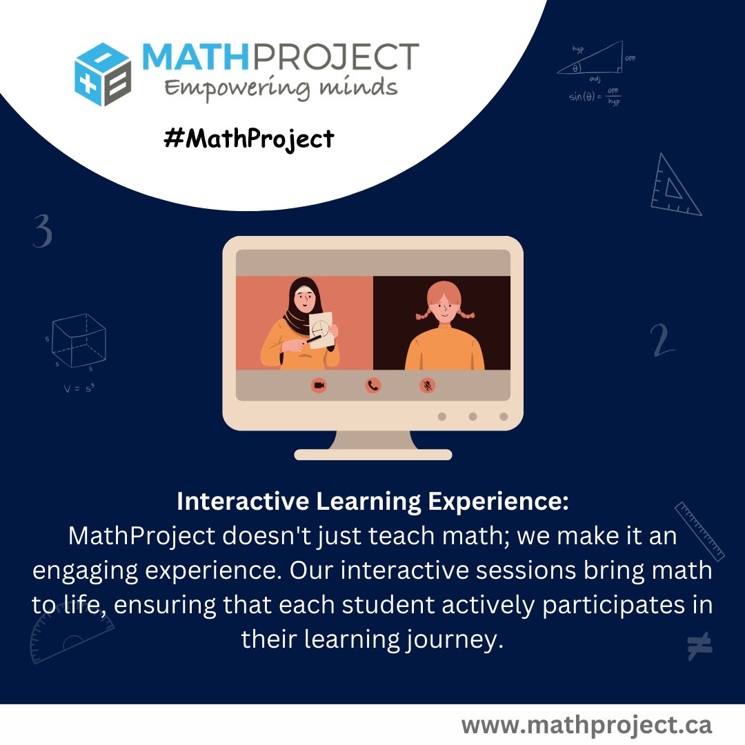 mathproject2010's tweet image. Redefining math education with engaging experiences! 🌟 At MathProject, we bring math to life through interactive sessions, ensuring every student actively participates in their learning journey. Join the excitement of math exploration! 🧮🚀 #EngagingMath #InteractiveLearning
