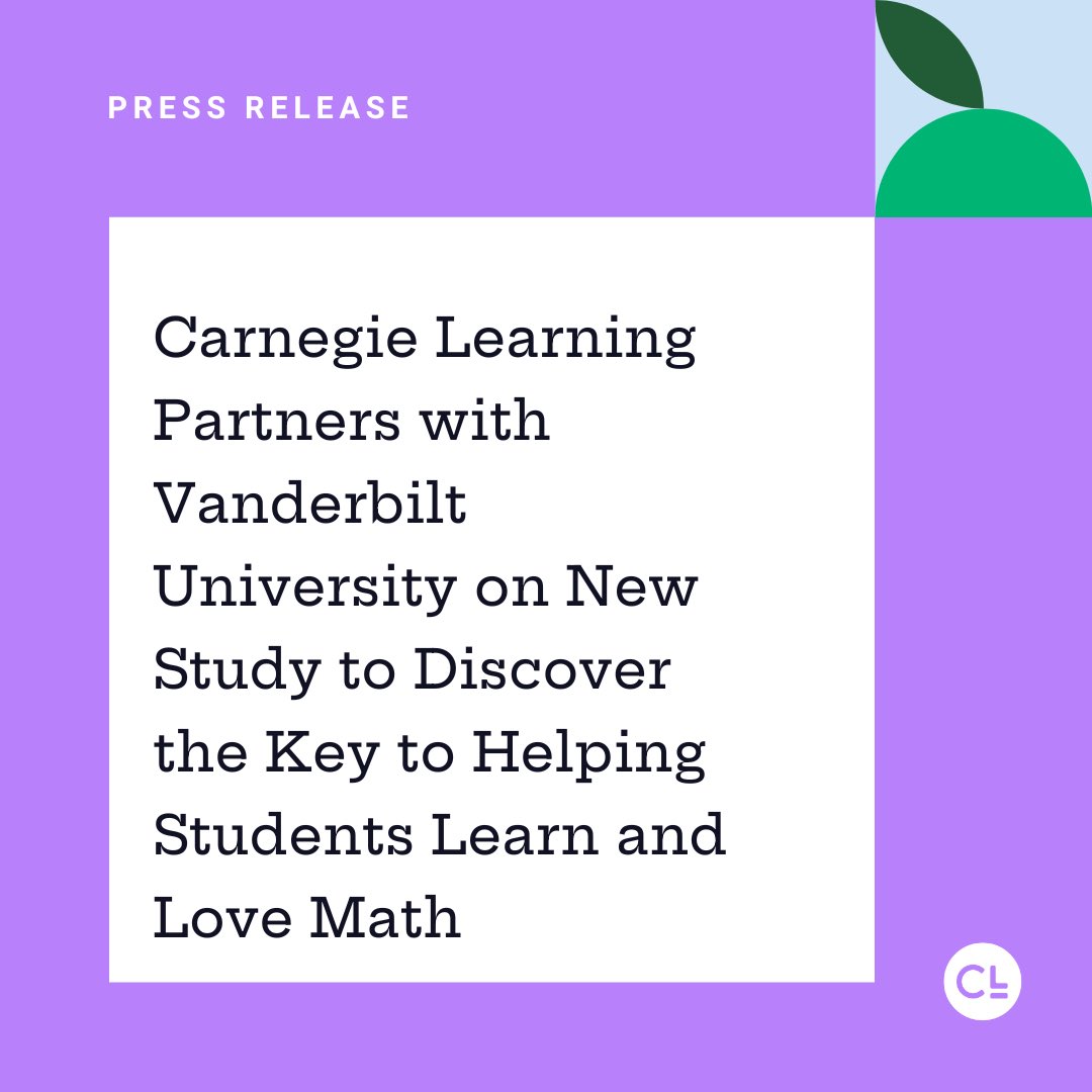 Could building metacognitive skills be the 🔑 to motivating middle school students to learn (and love) math? 🤔

We're partnering with @vanderbiltu researchers to find out by investigating evidence-based enhancements during problem-solving using MATHia: bit.ly/3T7jq7X