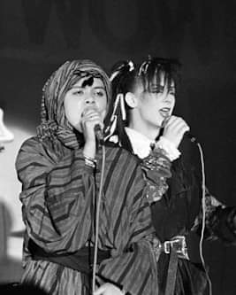 Boy George during his brief stint with Bow Wow Wow in 1980. The band's manager Malcolm McLaren added him as a second lead singer alongside Annabella Lwin. George was dubbed "Lieutenant Lush" #throwbackthursday