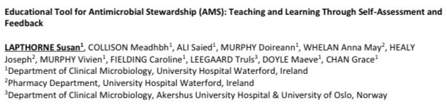 Congratulations Dr Lapthorne on winner 3rd Best Poster Prize at the 10th Annual @UHW_Waterford Research Day!