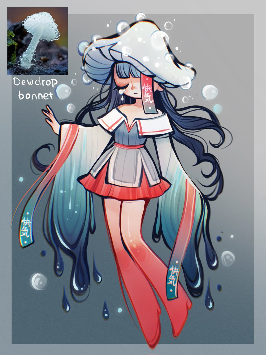 Dewdrop bonnet mushroom #Funguary