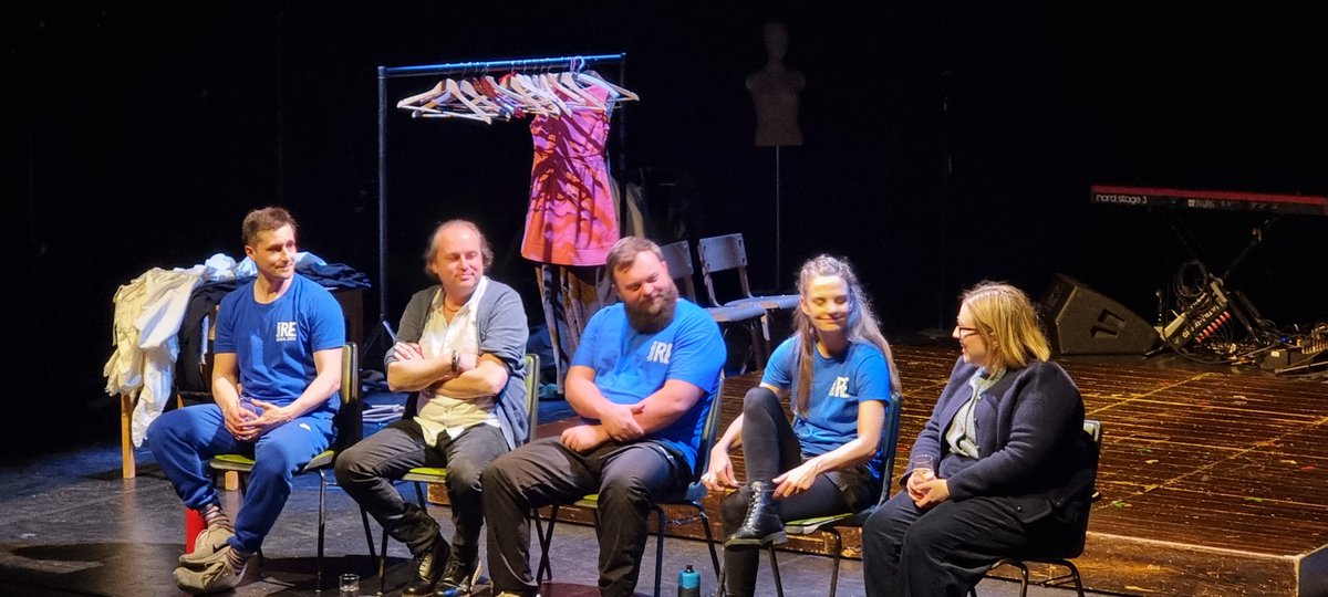 An enjoyable evening watching the Nature of forgetting <a href="/aberystwytharts/">Canolfan y Celfyddydau Aberystwyth Arts Centre</a> with <a href="/charliemuss/">Charles Musselwhite</a> who was a panel discussant. Very clever and powerful performance.