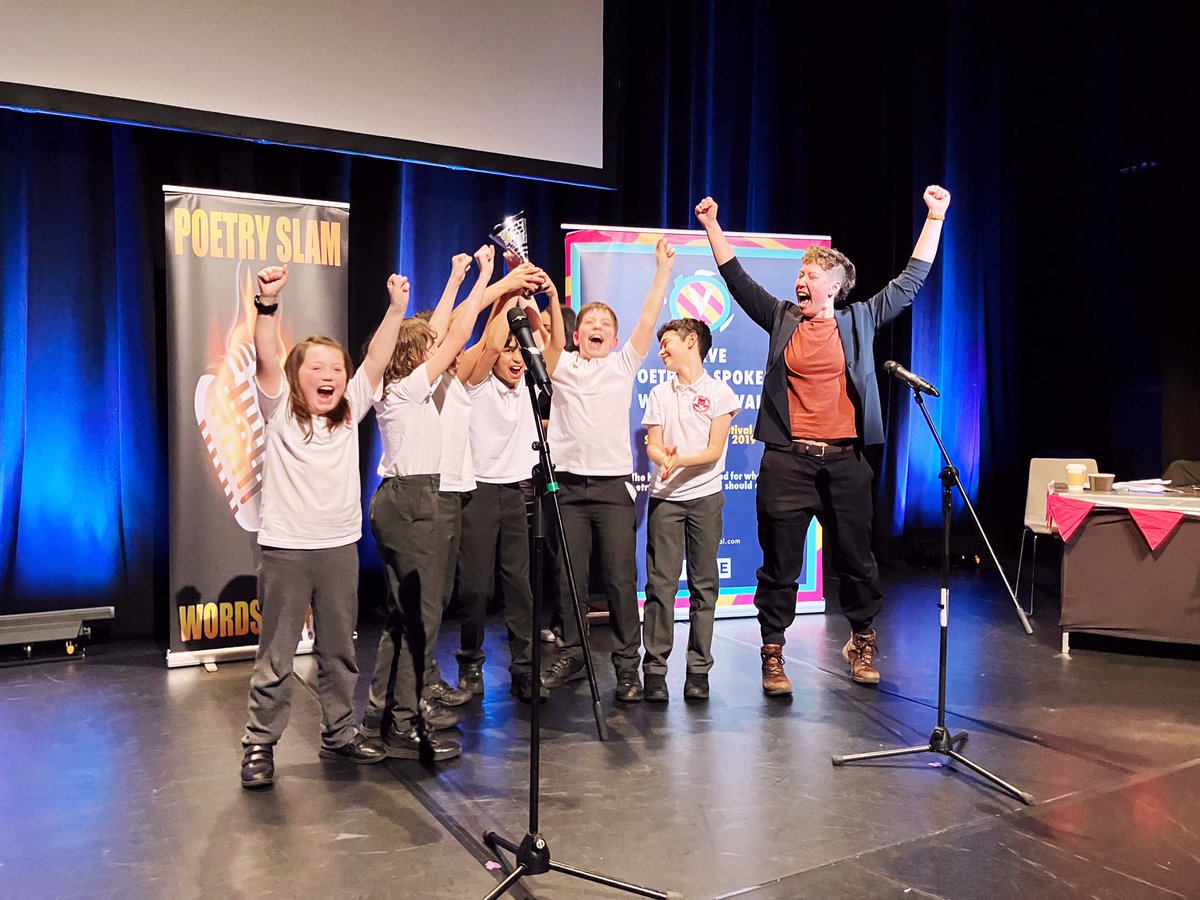 emily_fouracre's tweet photo. So incredibly proud of these children. We came second in the Verve’s poetry slam competition! @NorthManorAcad @VervePoetryFest https://t.co/vnq1q8lWA7