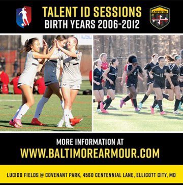Baltimore Armour (@bmorearmour) on Twitter photo Register now for our upcoming ID sessions with our <a href="/bagirlsacademy/">baltimorearmourgirlsacademy</a> teams for next year! Register now for our upcoming ID sessions with our <a href="/bagirlsacademy/">baltimorearmourgirlsacademy</a> teams for next year!