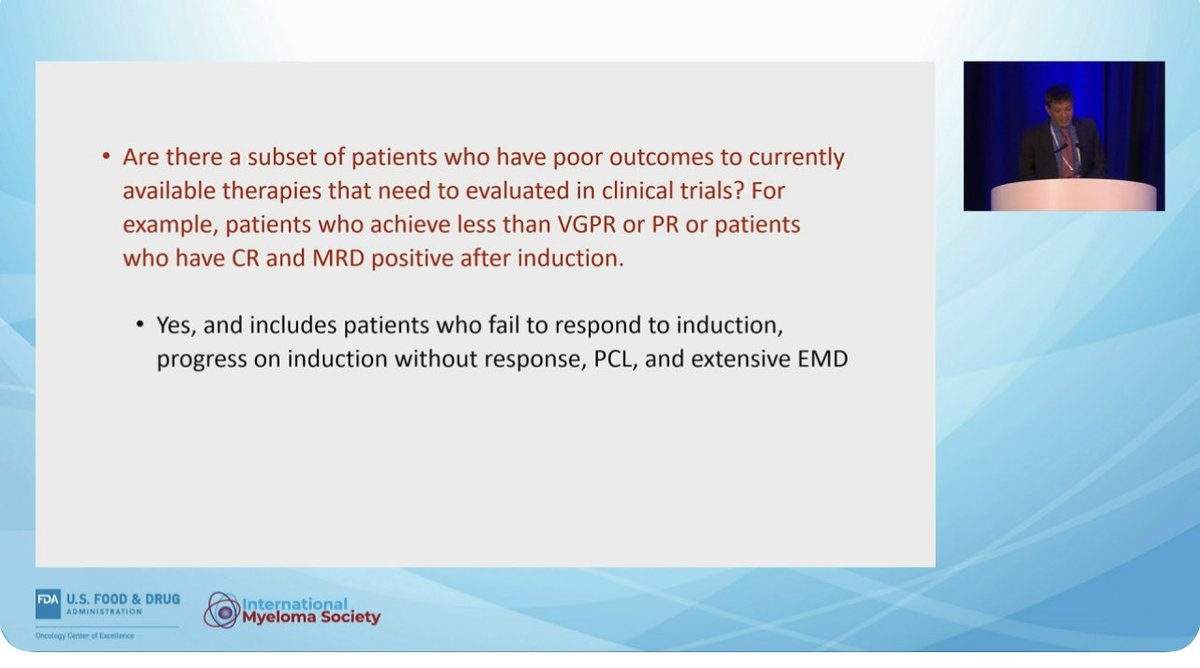 MMTrials's tweet photo. Conclusion Remarks - FDA-IMS Joint Workshop  - defining patient populations for #clinicaltrials  #mmsm #MultipleMyeloma @US_FDA @FDAOncology @Myeloma_Society #curemyeloma https://t.co/8YMqQ4EiXM
