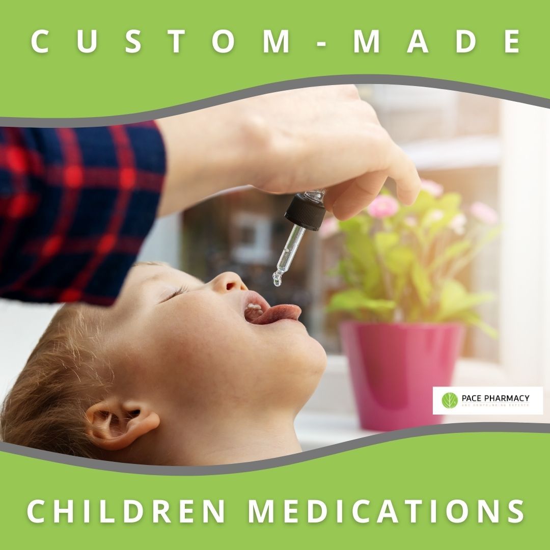 pacepharmacy's tweet image. Custom-made medicines, available as #Liquids or #Chewables, offer a comfortable option for #Children who struggle with swallowing pills. Discuss with us your child&apos;s medication challenges for easier administration.