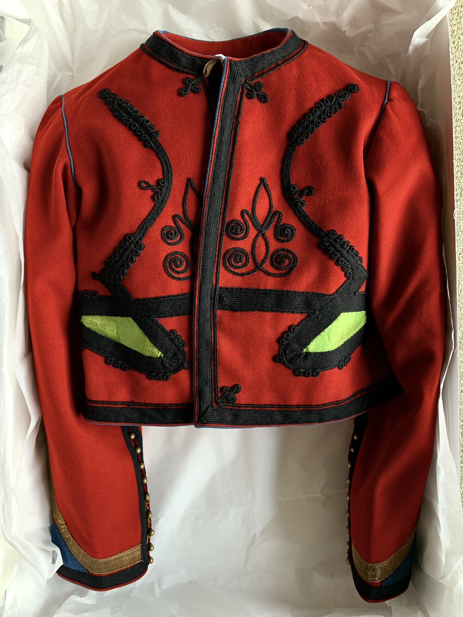 Seeds_Of_Weeds's tweet image. M1879 bolero of the 3e régiment de #spahis algériens. Manufacturer: Frederic Altairac (1914). Remarkably, this jacket appears never to have be worn; possibly a special order that was never received from the factory after mobilization. #WWI