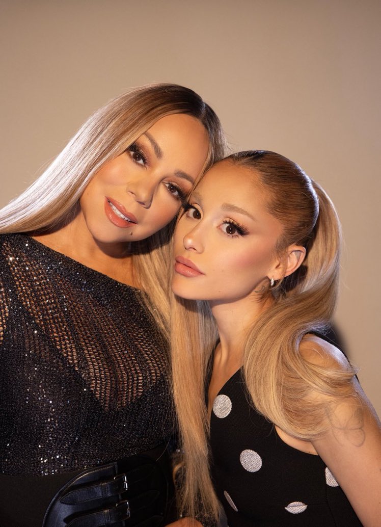 #NowPlaying Ariana Grande and @MariahCarey #YesAndRemix #YesAndRemixWithMariah #MariahCarey #ArianaGrande