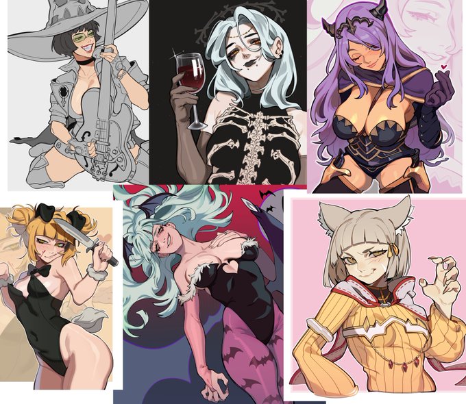 Added all these headshots + some full illustrations on my redbubble