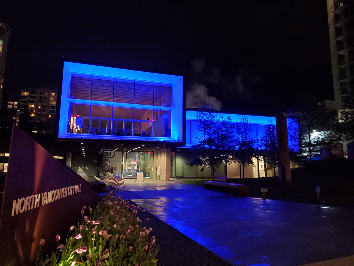 Tonight City Hall will light up blue in celebration of Girl Guides of Canada, girl empowerment, and World Thinking Day. As a former Brownie myself, I'm glad 'guiding blue' lights will be on display across BC.

<a href="/girlguidesofcan/">Girl Guides of Canada</a> <a href="/CityOfNorthVan/">City of North Vancouver</a> #NorthVan <a href="/Girlguiding/">Girlguiding</a>