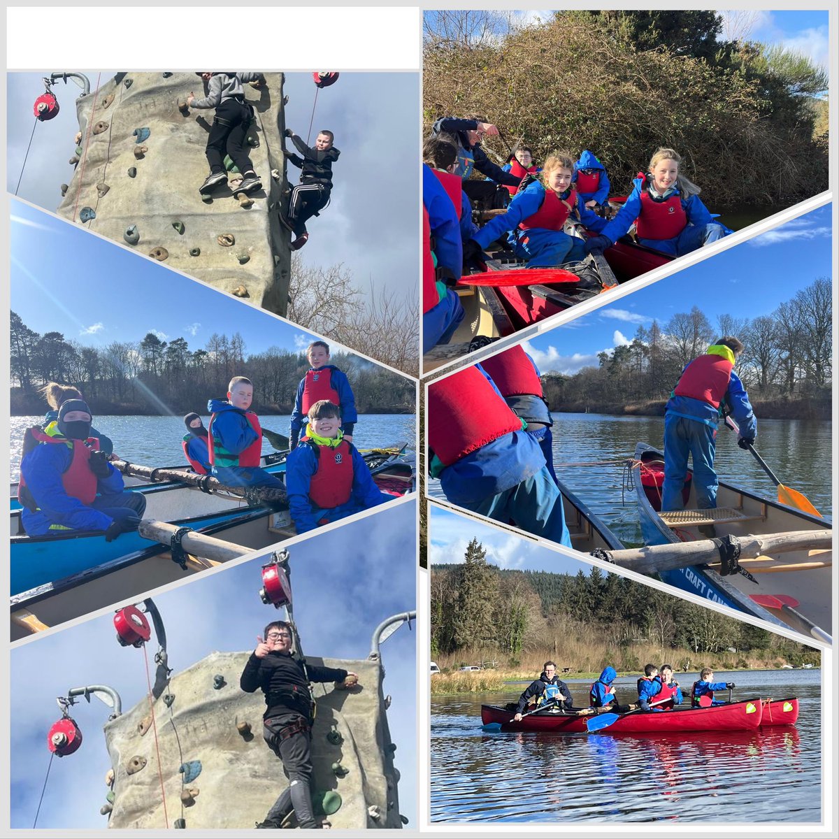 Lawthorn_PS's tweet image. Thrilling activities on the agenda today! From conquering the climbing wall to navigating the waters with canoeing—a day filled with adventure and skill-building. 🧗‍♂️🛶 #AdventureDay #SkillMastery @ArranOutdoors