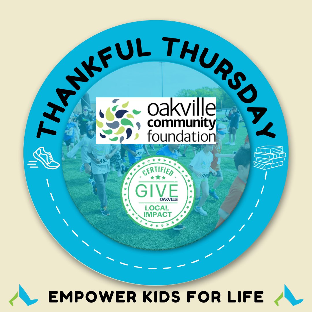 💫 Thankful Thursdays 💫

Thanks to Oakville Community Foundation's Vital Community Fund, Frackowiak, Jackson, Ontario Endowment for Children and Youth in Recreation Fund, and local heroes, Oakwood Running &amp; Reading Club is providing an environment for growth and enrichment! 🌱