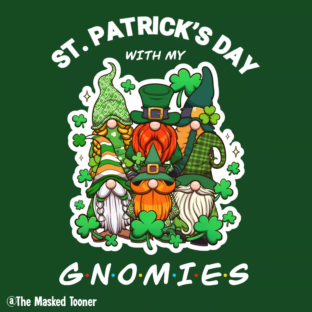 St. Patrick's Day with my gnomies 🍀🇮🇪
-
#stpatricksday #saintpatricksday #stpattysday #ireland #irish #holiday #gnomes #funnypun #funnysaying #gnomepuns #gnomies #clover #shamrock #cartoon #characterdesign #graphicdesign #tshirtdesign #cartoontshirt #tshirtdesigner