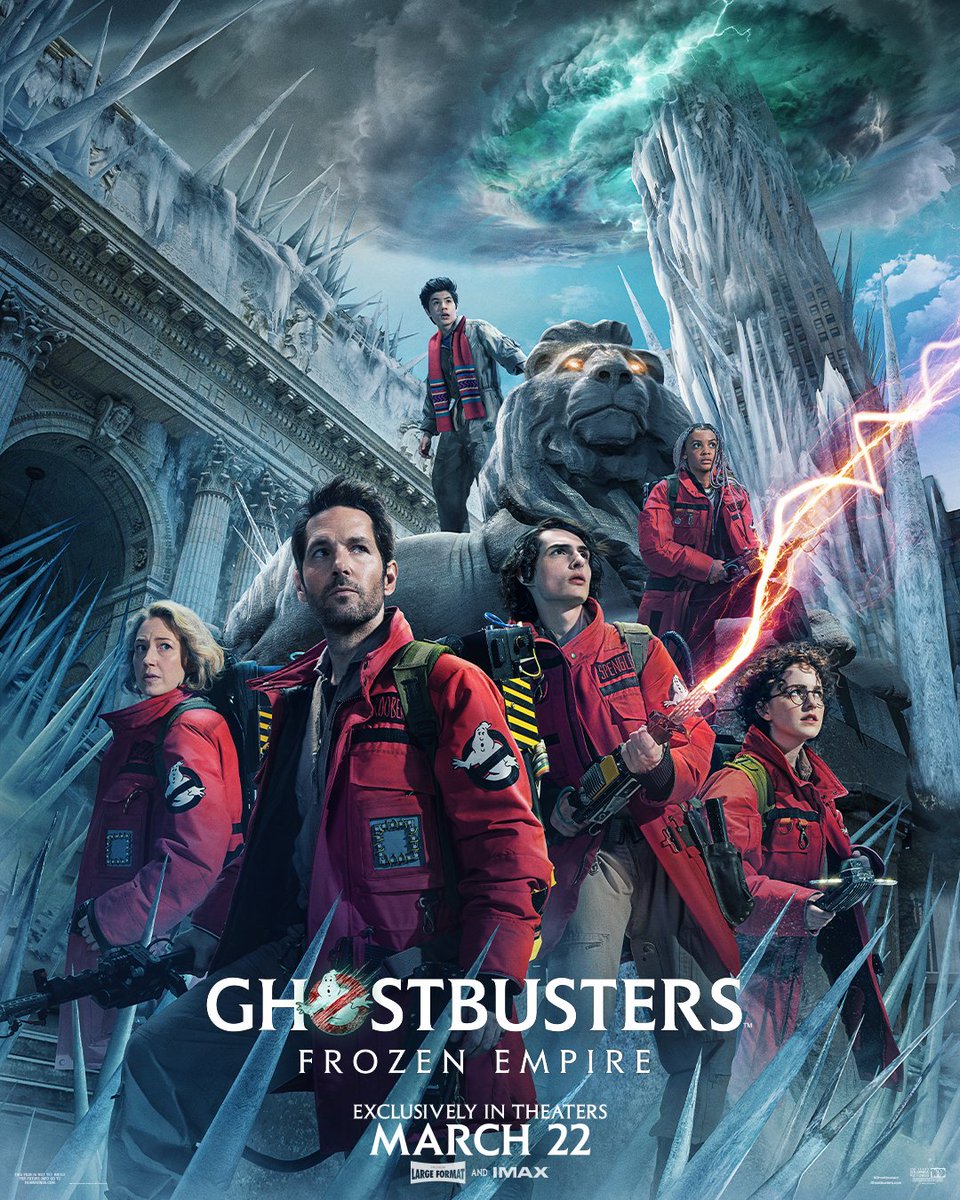 TheCommonwealt's tweet photo. Nuevos posters de Ghostbusters Frozen Empire. 22 de Marzo en los cines 👻 #Ghostbusters #GhostbustersFrozenEmpire #Ghostbusters4 #LosCazafantasmas4 #CazafantasmasImperioHelado #GhostbustersApocalipsisFantasma https://t.co/CoI54mWyhz