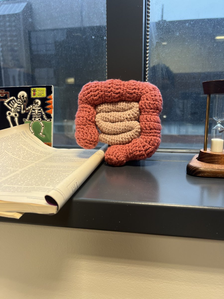 Amazing new addition to the office thanks to a patient today. Maybe staying busy with crafting is the key to a good bowel prep?