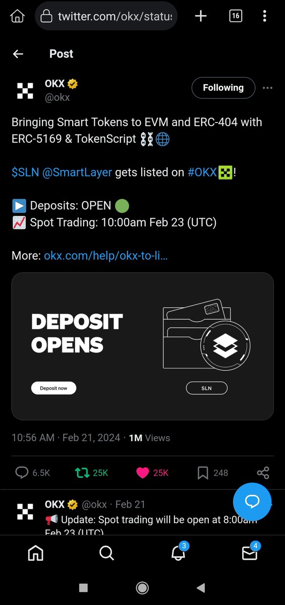 Ante422's tweet photo. @SmartLayer @okx 0x7F812058AE2dC21F3E01A23e811181D5100C2687 https://t.co/chVd6b67o4