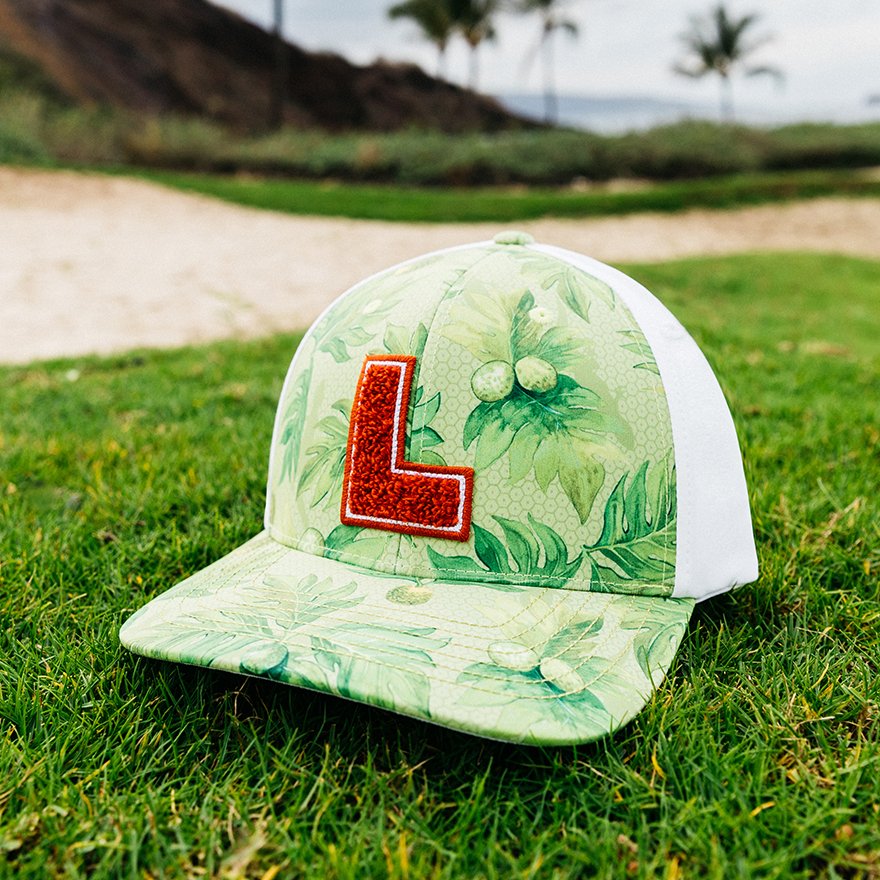 Puma #Golf Lahaina Snapback Cap • Chenille Patch ‘L’ and print detailing > rebrand.ly/9ubto7a