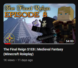 LordSkilled's tweet photo. The Finale of The Final Reign reached 1000 views in just 11 days! None of my videos have reached this view goal in such a short amount of time, thank you all for watching! I'm very grateful for all the support on my last Machinima, it means a ton! 🎉🎉 https://t.co/JYDRHwHSwG