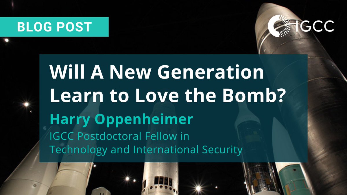 ICYMI: How do differing generational perspectives among U.S. voters impact their views on nuclear weapons investments and modernization? Read the latest IGCC blog post from IGCC postdoctoral fellow @HarryOppy to learn more: bit.ly/4bGFGwR