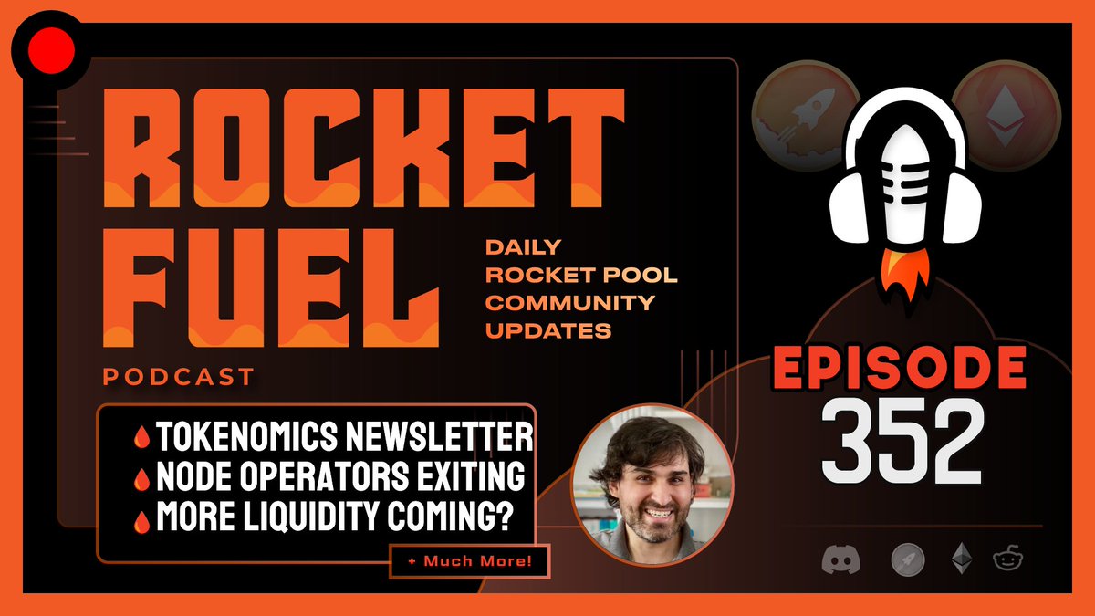 Today's update from the Rocket Pool community is here. This is episode 352 of Rocket Fuel for Feb 22nd. It includes:

- tokenomics newsletter from <a href="/drjasper_eth/">jasperthefriendlyghost.eth</a> and me coming soon
- more node operators exiting
- more downside liquidity coming?
and more!

youtu.be/RIDwqK4GJNg