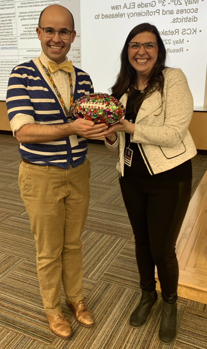 I was honored today to celebrate principals for their dedication to high-quality instruction that yields student learning. IPG game balls were awarded to <a href="/MrSmith_LES/">Will Smith</a>  and <a href="/DeniseWatts/">Denise Watts</a> for their leadership commitment and partnership in the work! <a href="/KnoxSchools/">Knox County Schools</a>