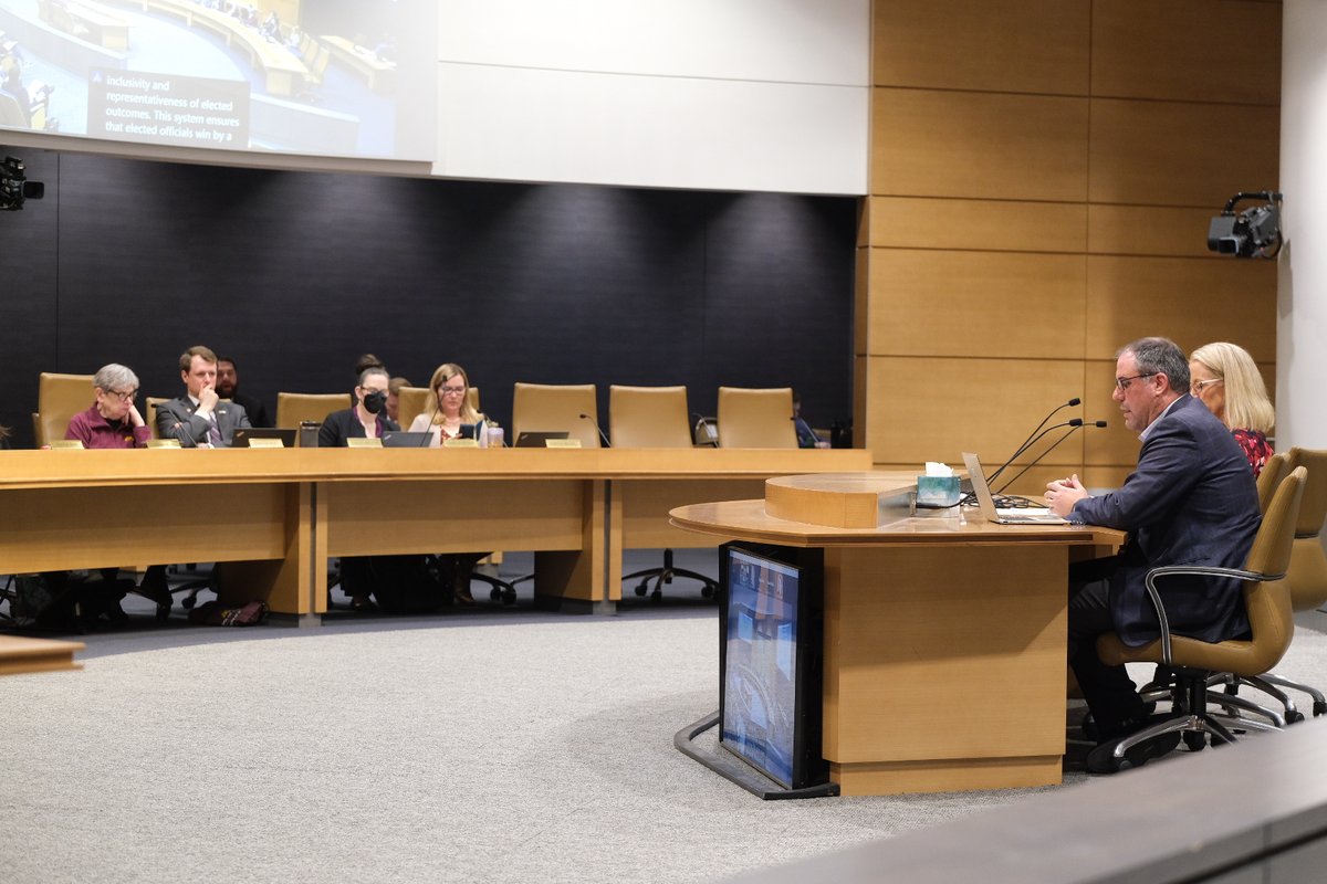 FairVoteMN's tweet image. The Local Voices, Local Choices Act is moving on! The #mnleg senate elections committee has voted to forward the bill on for further consideration. Thanks to @SenatorCarlson for a smooth hearing! Let's give local jurisdictions the power to choose RCV!
#localvoiceslocalchoices