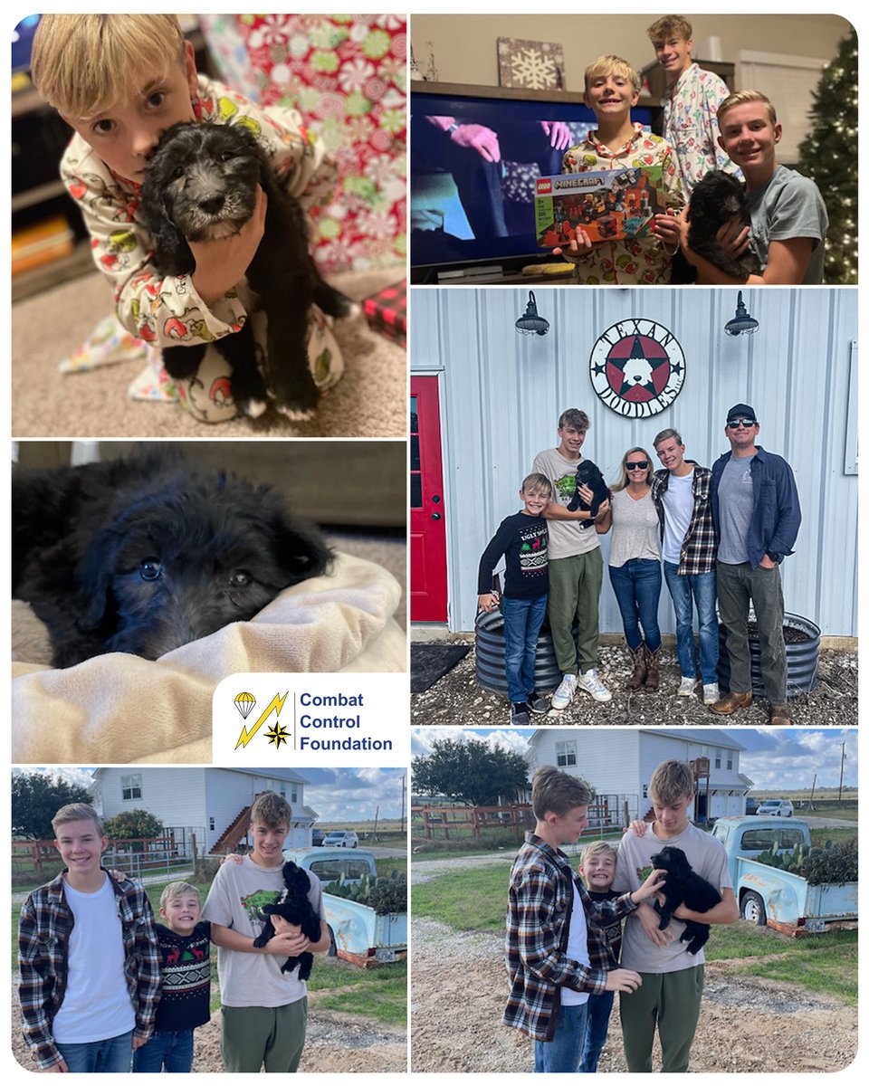 CombatControlFn's tweet image. During this recent holiday season, we had the privilege of spreading joy to an #AFSPECWAR family by gifting them a #Sheepadoodle dog generously donated by
@TexanDoodles. This furry companion will assist one of the children who is battling epilepsy.