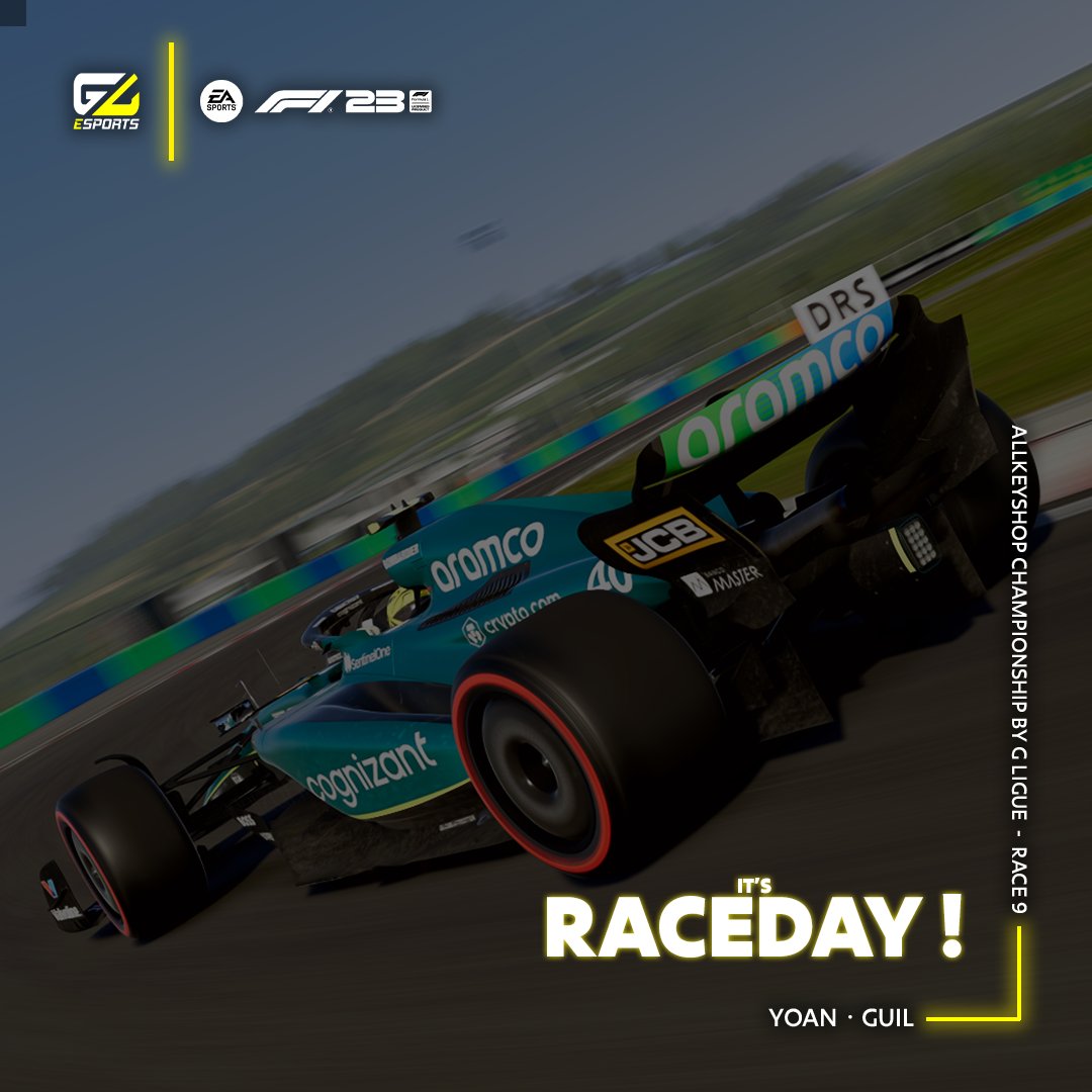 ⚪️🟡 RACEDAY ! ⚪️🟡

Tonight for the 9th race of the AKS Championship, @GL_YoanGLT and @GL_Guil_ will drive arround the Hungaroring ! 

🟡 Strong line up 🔥
⚪️ Can Guil finally yake his first win here ?

Good luck guys !