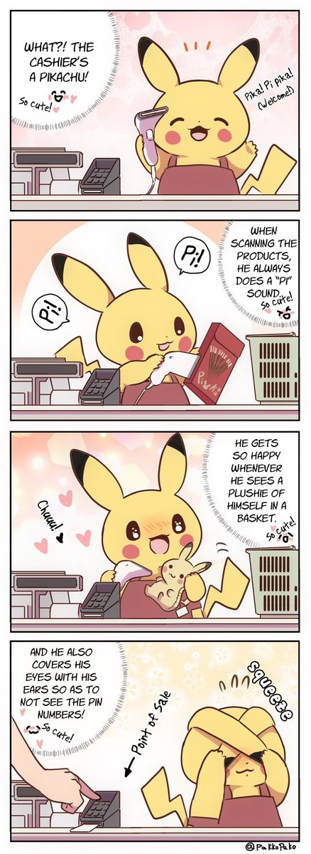 What if a Pikachu worked as a cashier.
