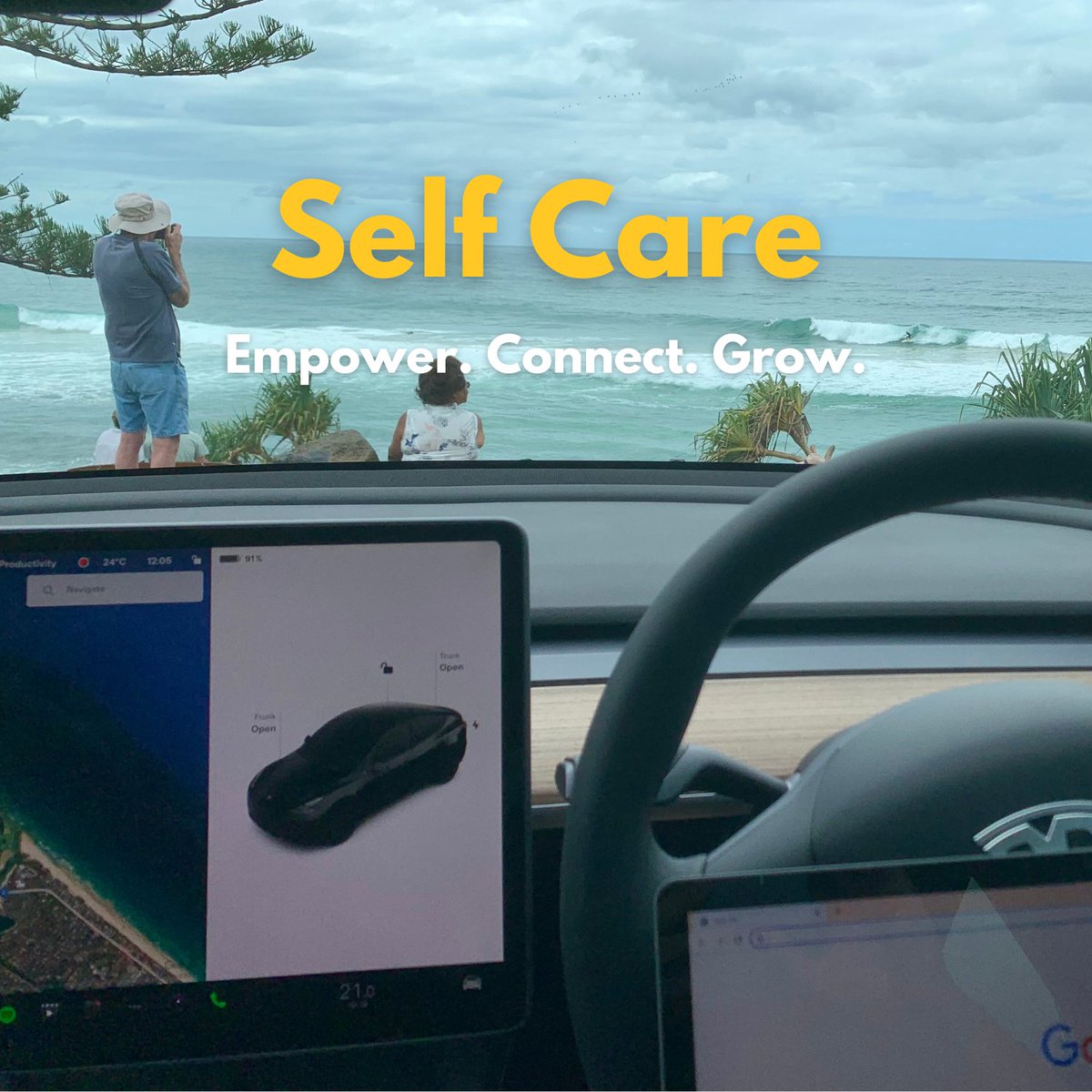 Or we often find him at one of his 'mobile offices'...