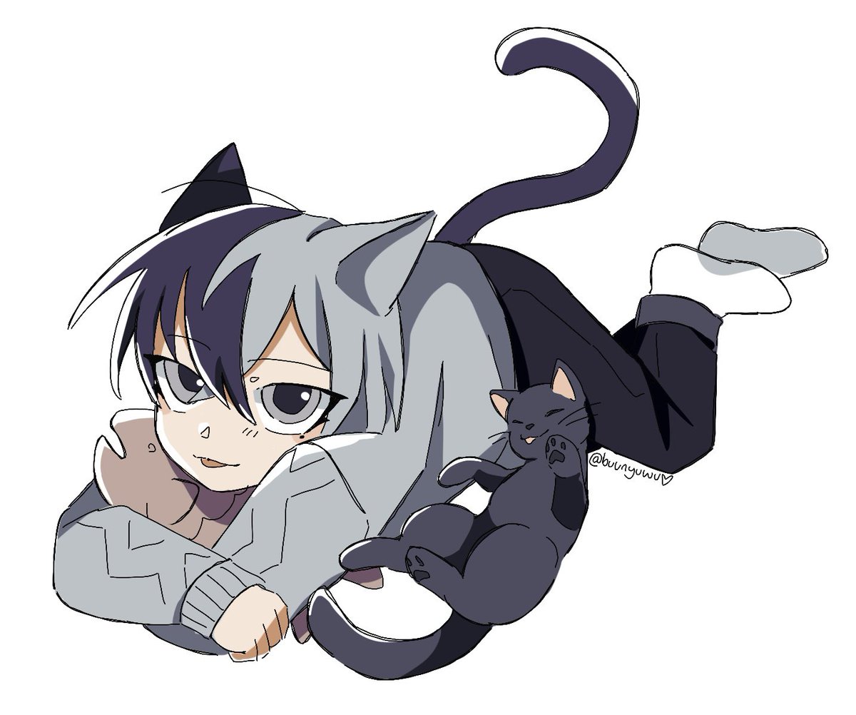 buunyuwu's tweet image. heard it was cat day