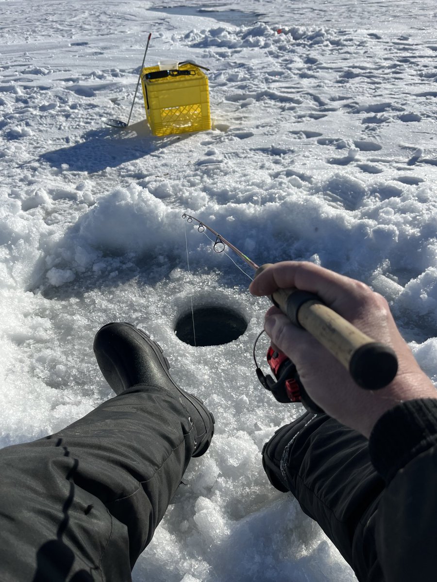 A winning formula…30 inches of ice minus 1 degree plus two great companions minus all cell service equals one great day.
