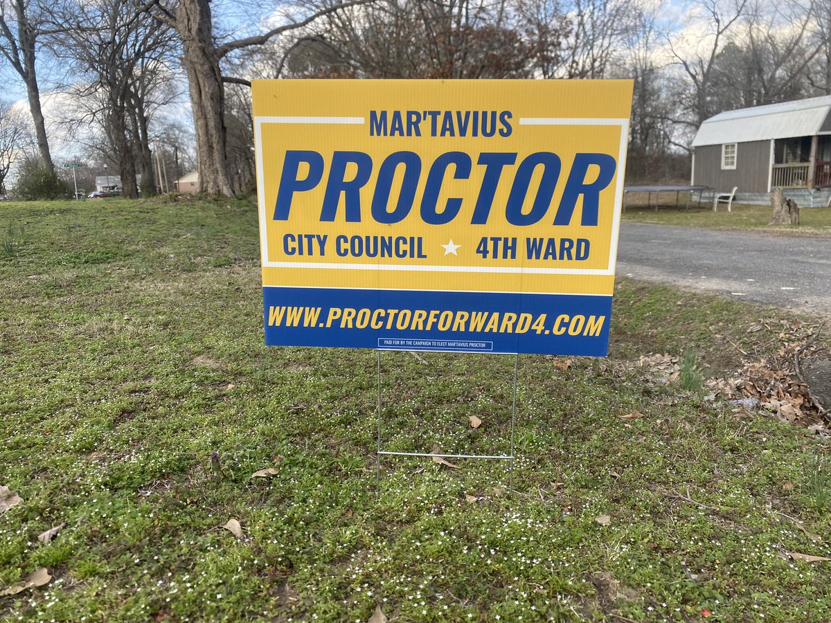 ProctorForWard4's tweet photo. Make your support for progress visible! Request a yard sign today and let your voice be seen.
Visit https://t.co/EmzMcLxzQI to request a sign.
#ProctorForWard4 #Proctor4Progress #PineBluff #Arpx https://t.co/DIFAPrQvG7