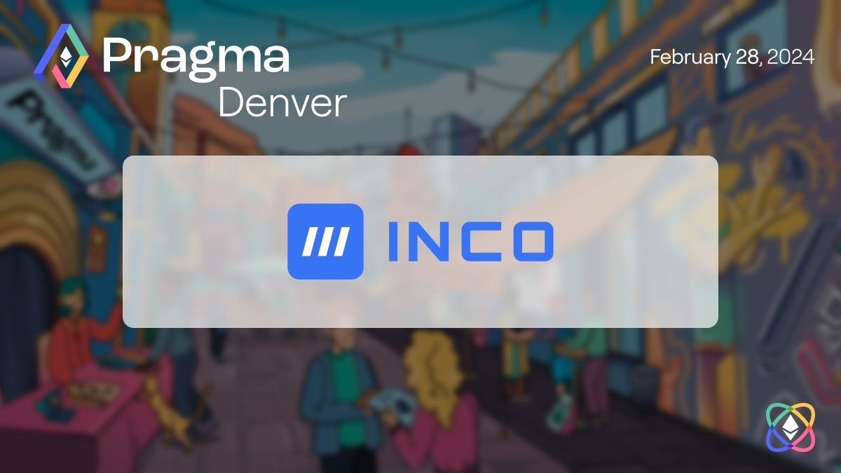 inconetwork's tweet image. We are coming to Pragma Denver on Feb 28th hosted by @ETHGlobal

With Inco, write private smart contracts and perform computations on encrypted data without requiring decryption.

ethglobal.com/events/pragma-…

#ethdenver #pragma #pragmadenver #FHE