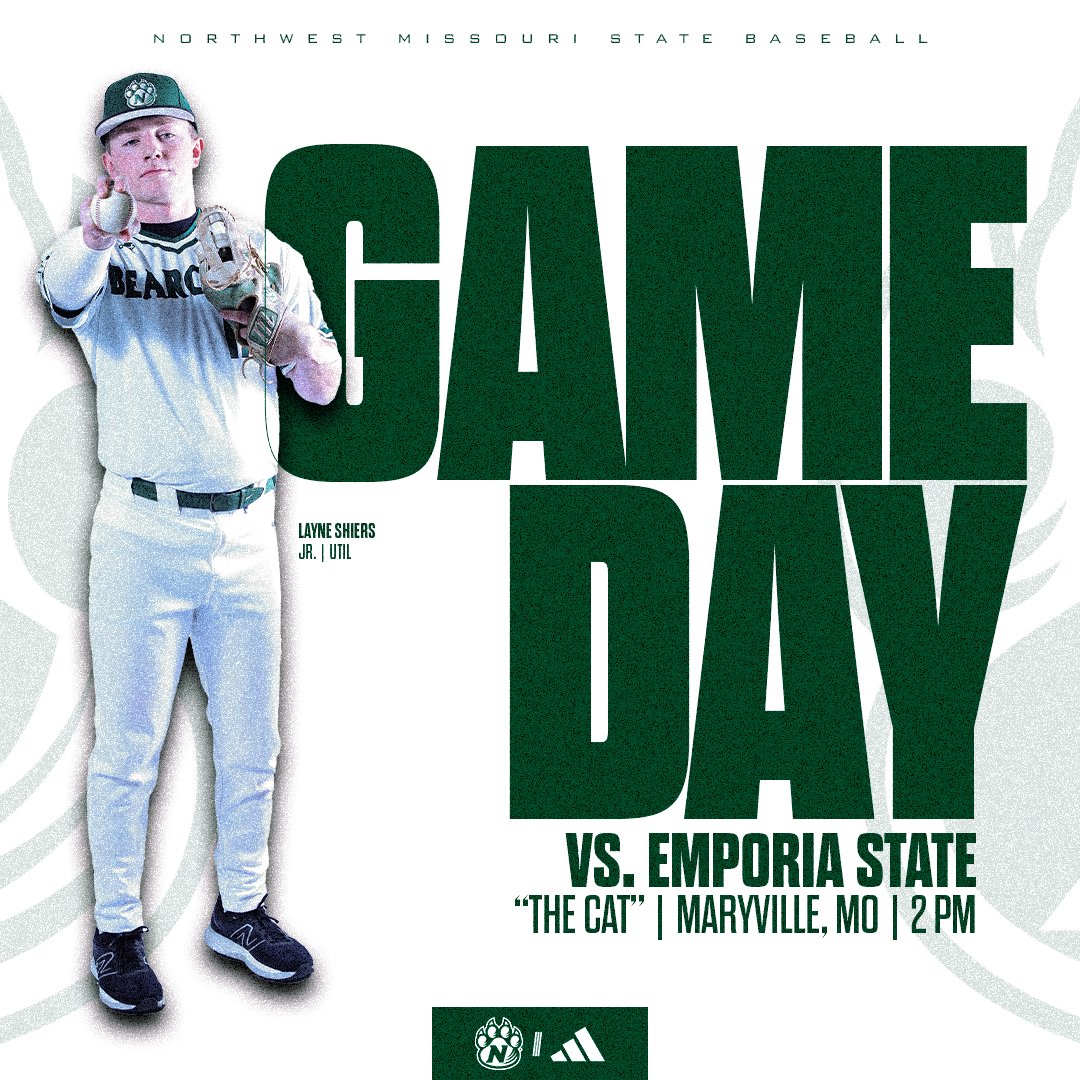 Opening day at "𝒯𝒽𝑒 𝒞𝒶𝓉"

🆚: Emporia State
🏟️: "The Cat"
📍: Maryville, MO
⏰: 2 PM
📺: bit.ly/3LN76FT
📊: bit.ly/49pjd5F

#OABAAB
