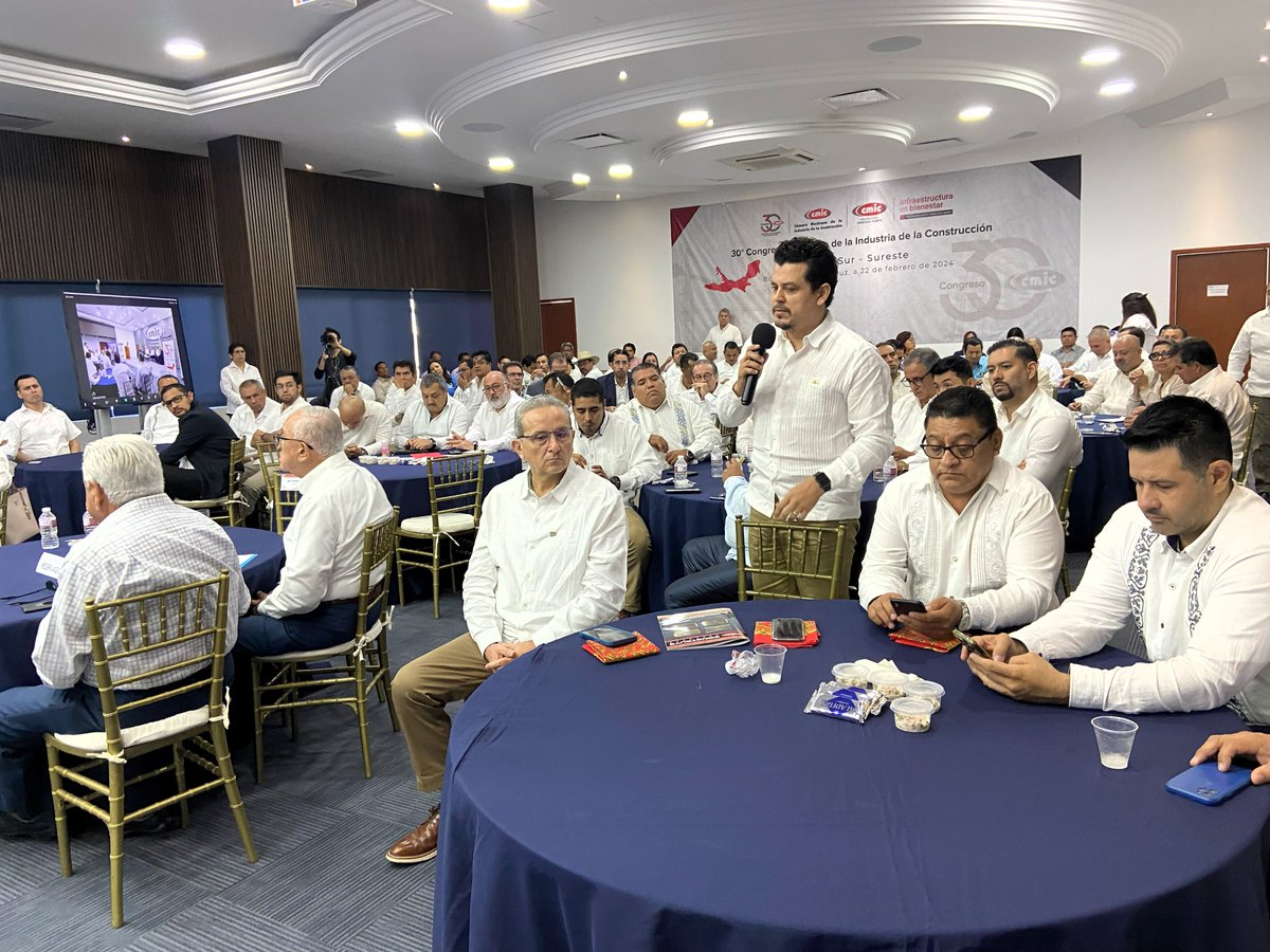 cmicnacional's tweet photo. Concluyó con éxito y entusiasta participación de nuestros afiliados en Veracruz, la 4a etapa del 30 Congreso Mexicano de la Industria de la Construcción. https://t.co/rAaPtX7H4O