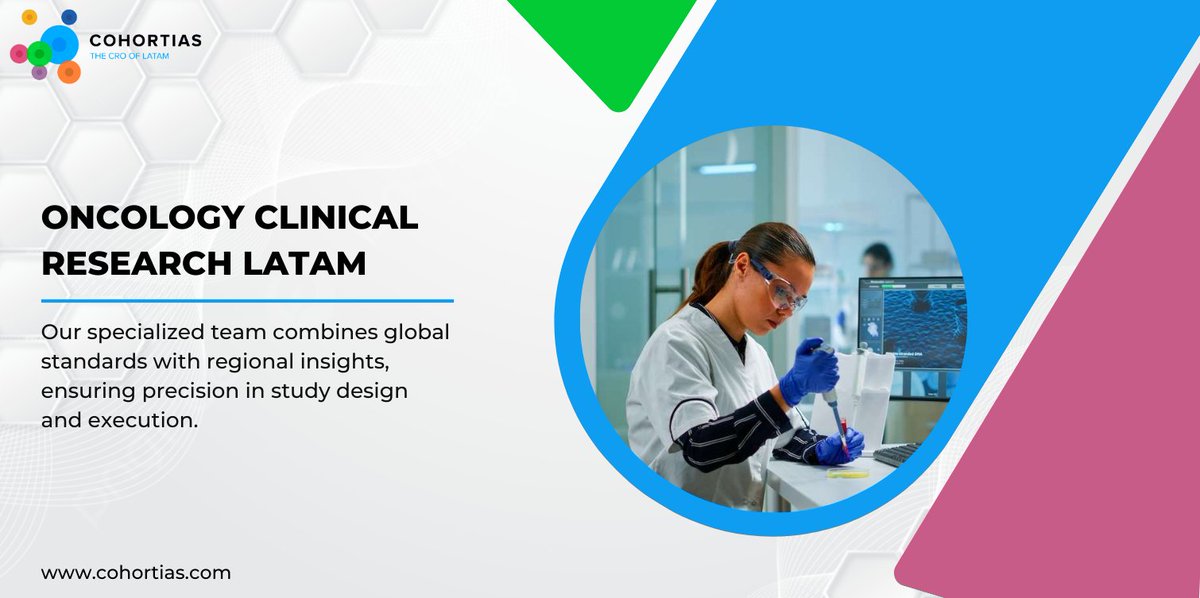 CohortiasLATAM's tweet photo. Cohortias pioneers oncology clinical research in Latin America, advancing the forefront of cancer treatment.

#CRO #clinicaltrials #pharma #LATAM https://t.co/BvsBjUlL8P