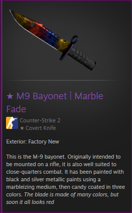 CodeZlashy's tweet image. What is your favorite M9 BAYONET skin in CS2?

✅RT+LIKE
📌freecsgo.skin

#CSGOGiveaway #giveaways #csgo #csgoskins #csgogiveaways #csgoskinsfree #csgoskinsgiveaway #freecsgoskins