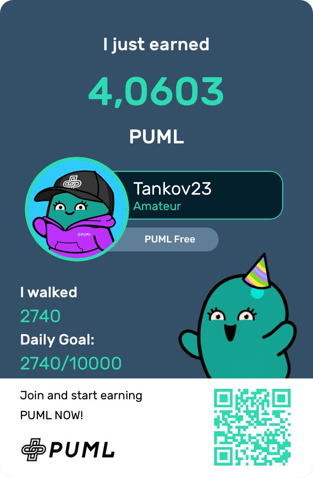 KovTanja's tweet photo. I just earned 4,0603 on @pumlhealthio #MoveToEarn $PUMLx - Proof of Workout 💪 https://t.co/O3mdOtS7Ke