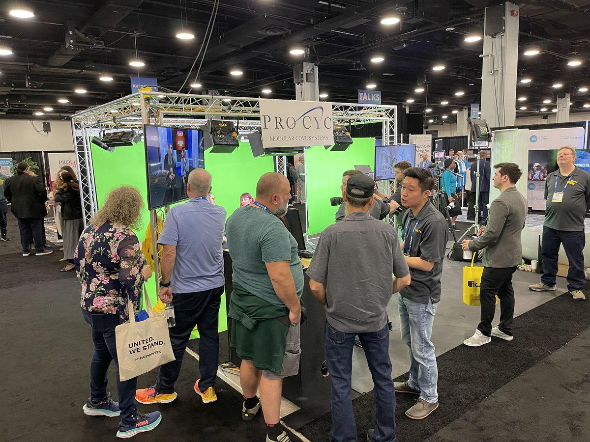 Great Day at the NRB Christian Media Convention showcasing our New #PoELights and #VirtualProduction with our Great Show Partners
<a href="/procyc/">ProCyc</a> and @Brainstorm3d, please stop by Booth #457 to visit! 

#NRB2024 #broadcasting #studiolighting #videoproduction #PoE #poelighting