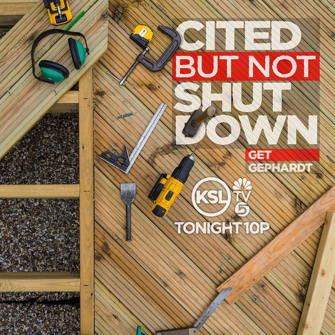 Good ole <a href="/KSLGephardt/">Get Gephardt</a> has a great story going tonight. It deals with paying cash to a contractor to get work done and then... nothing. What can you do if this happens to you? And why does it seems like the contractor gets away with it? <a href="/KSL5TV/">KSL 5 TV</a> at 10. #ksltv #getgephardt