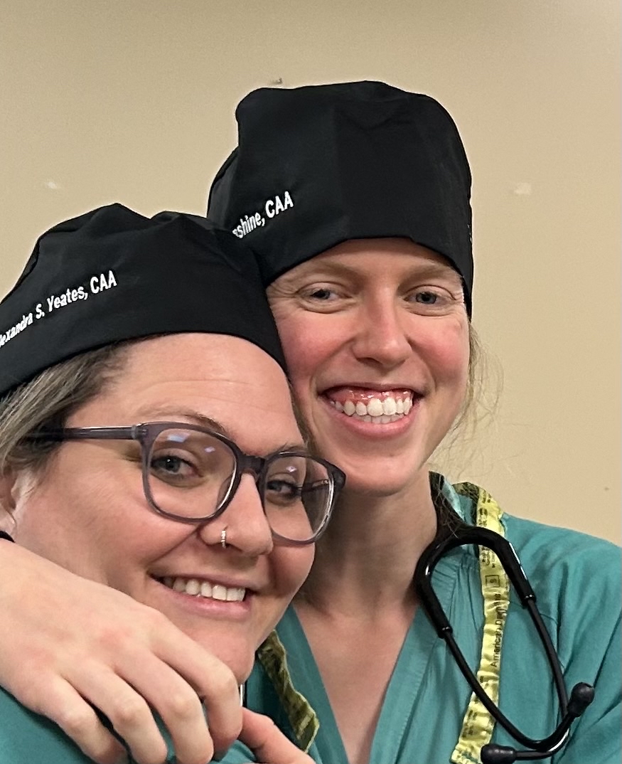 CUSOMAnesthesia's tweet photo. Our faculty were thrilled to received their personalized CU department scrub caps! Who can blame them? They wear them well! #Behindthemask #AnesthesiaExperts #DepartmentSwag https://t.co/qX0tAeemnV