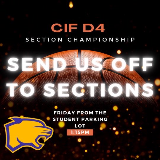 EskiGirlsBball's tweet photo. Send us off tomorrow at 1:15pm from the student parking lot as we head to UC Davis for the Section Championship. @escalontimes @EscalonHiSports https://t.co/iqZ6nbfklJ