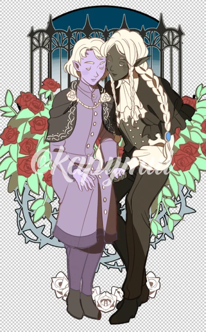 batch of oc commissions for @/divinesdea and @/AzamiKoshiba ! 