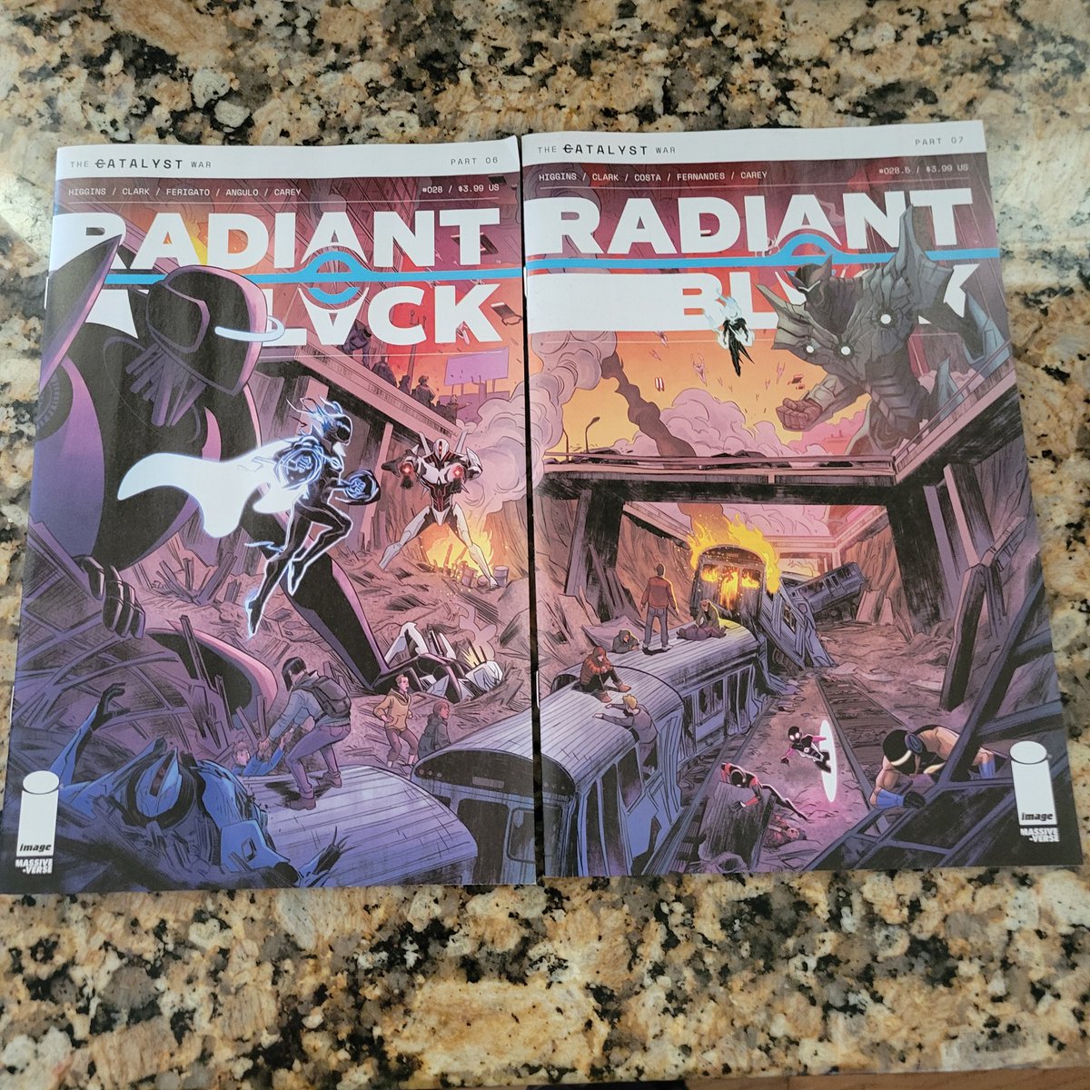 #spoilerfree review of the #massiveverse Radiant Black next issues, the catalyst war is getting explosive in more ways than one & boy get your tissues ready cause you're not prepared for what is next!! #radiantblack #imagecomics #catalystwar