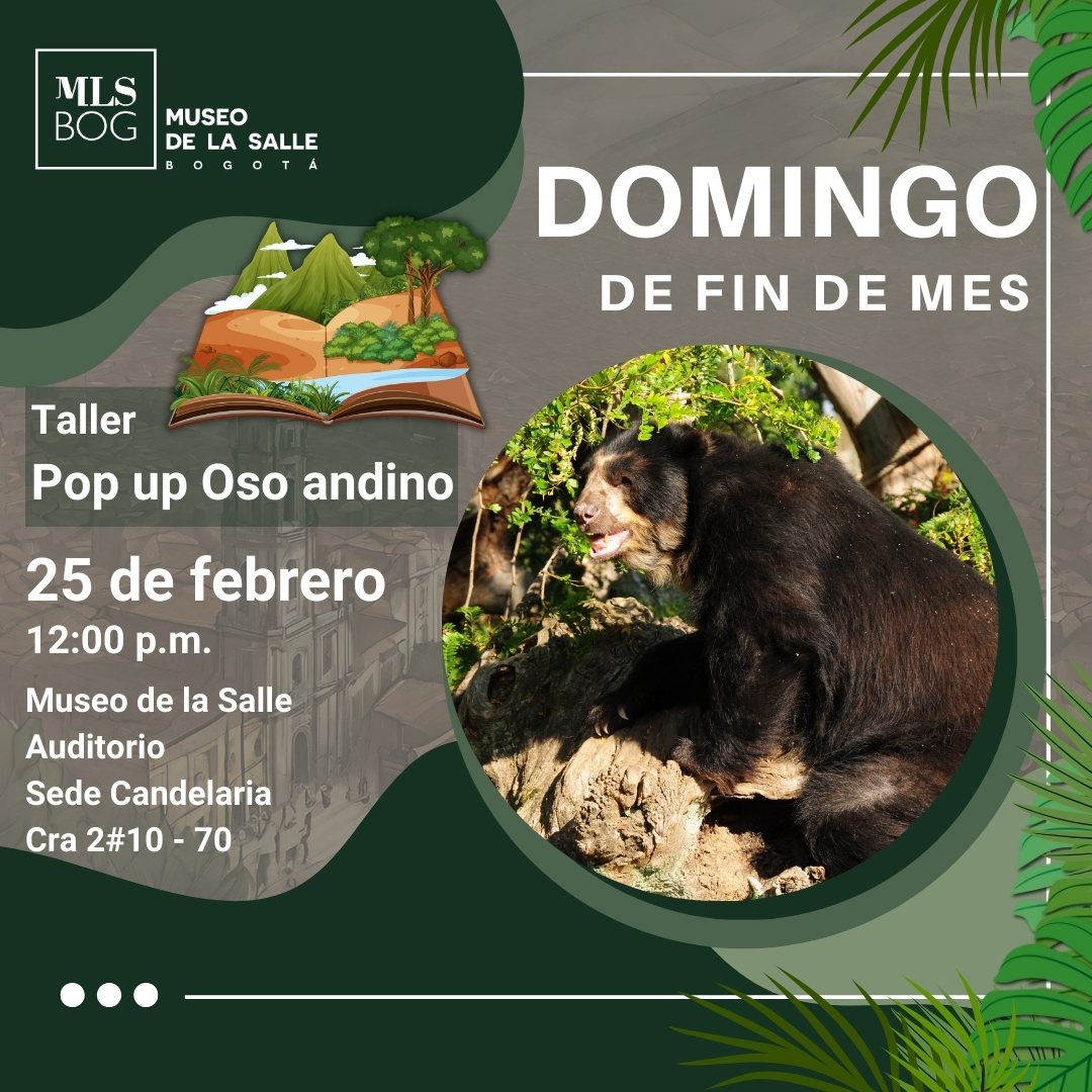 Este domingo 25 de febrero tendrá su espacio de Domingo Biodiverso de 10:00 am a 4:00 pm. Conoce a cerca de la #biodiversidad natural de Colombia y del mundo. Tendremos el taller Pop-Up a las 12:00 pm donde recrearas el escenario del Oso Andino.

¡Te esperamos¡