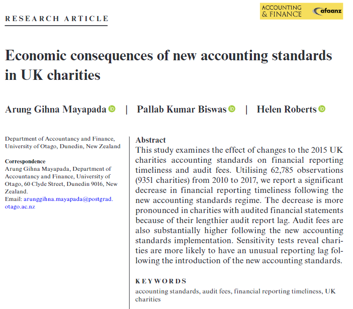 This paper reports a significant decrease in financial reporting timeliness following the new accounting standards regime.
doi.org/10.1111/acfi.1…