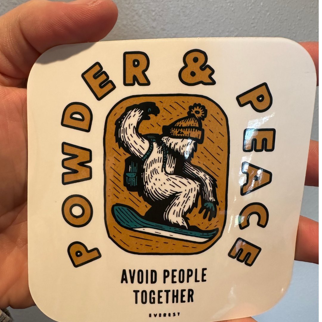 Avoid People Together. Check out the Powder & Peace 4' decal. 
.
.
.
#extremesports #mma #snowboarding #freshpowder #outdoorlife #nature #adventuregear #outdooradventures #survival #survivalgear #survivalskills #ski