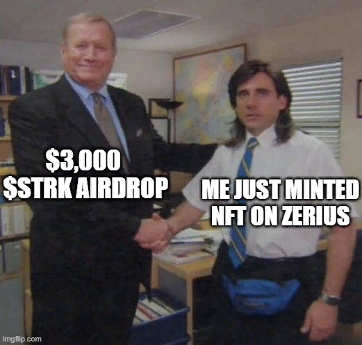 Zerius_io's tweet photo. $STRK Airdrop is not the last, next in line are the $ZKS, $BASE , and $ZORA Airdrops.

With Zerius, you can effortlessly farm 8+ tokenless projects!

@ourZORA , @Scroll_ZKP, @zksync, @base are waiting for you on https://t.co/Etm4edl546 https://t.co/UwCdU2D908